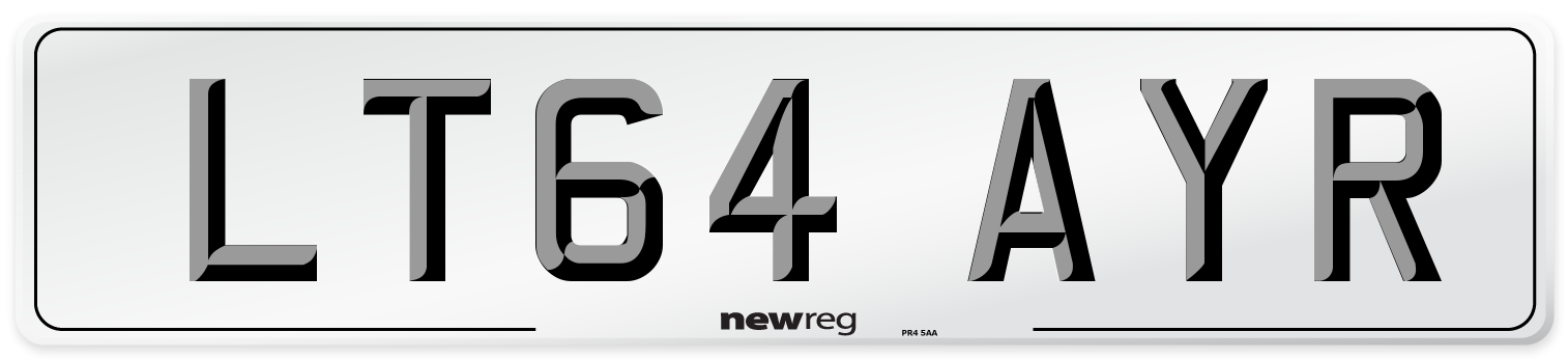 LT64 AYR Number Plate from New Reg